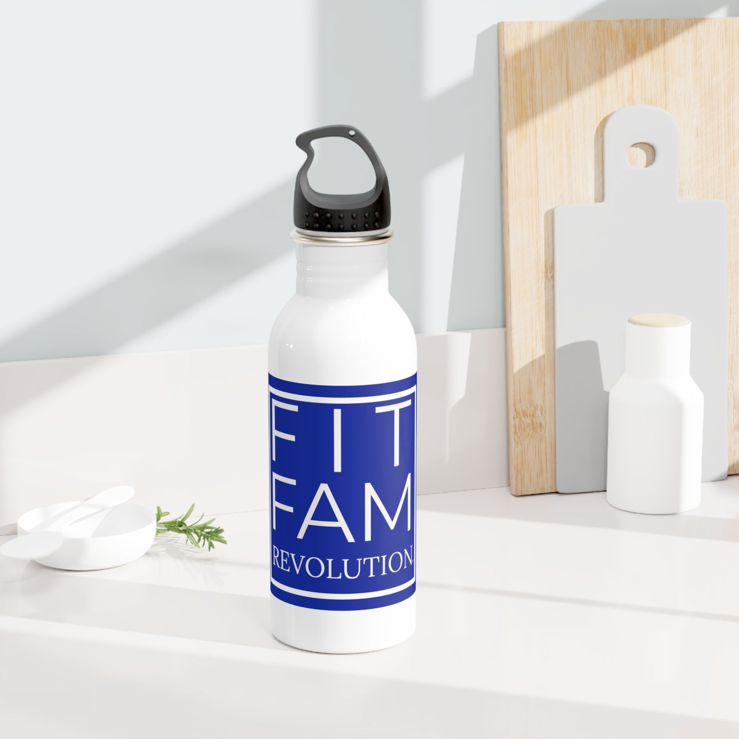 FITFAM Stainless Steel Water Bottle
