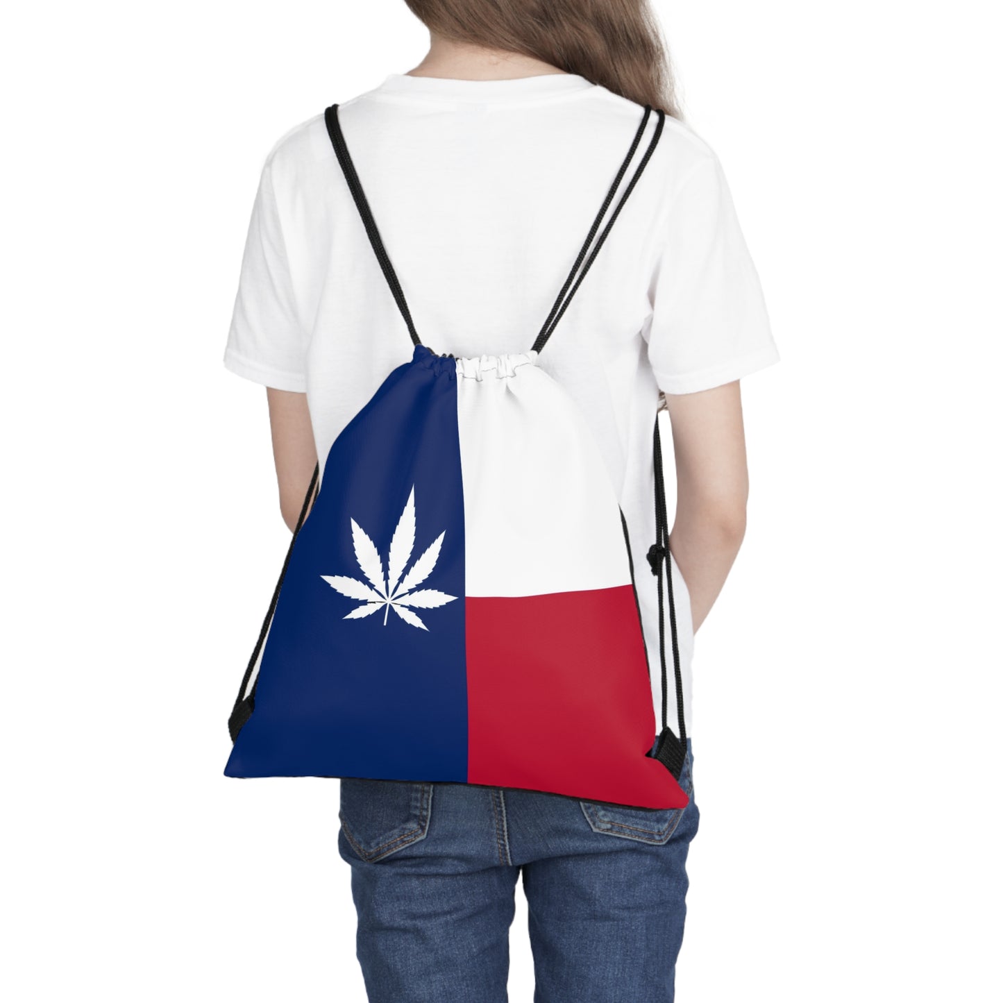 Texas Flag Drawstring bag